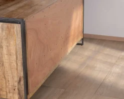 Meuble House Enfilade industrielle 200 cm en manguier et métal "Shade" Outlet