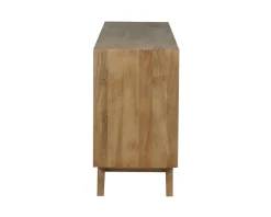 Meuble House Enfilade 4 portes 200 cm en manguier teinte noyer clair