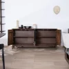 Meuble House Enfilade 4 portes style rétro en manguier massif "Slody" Clearance