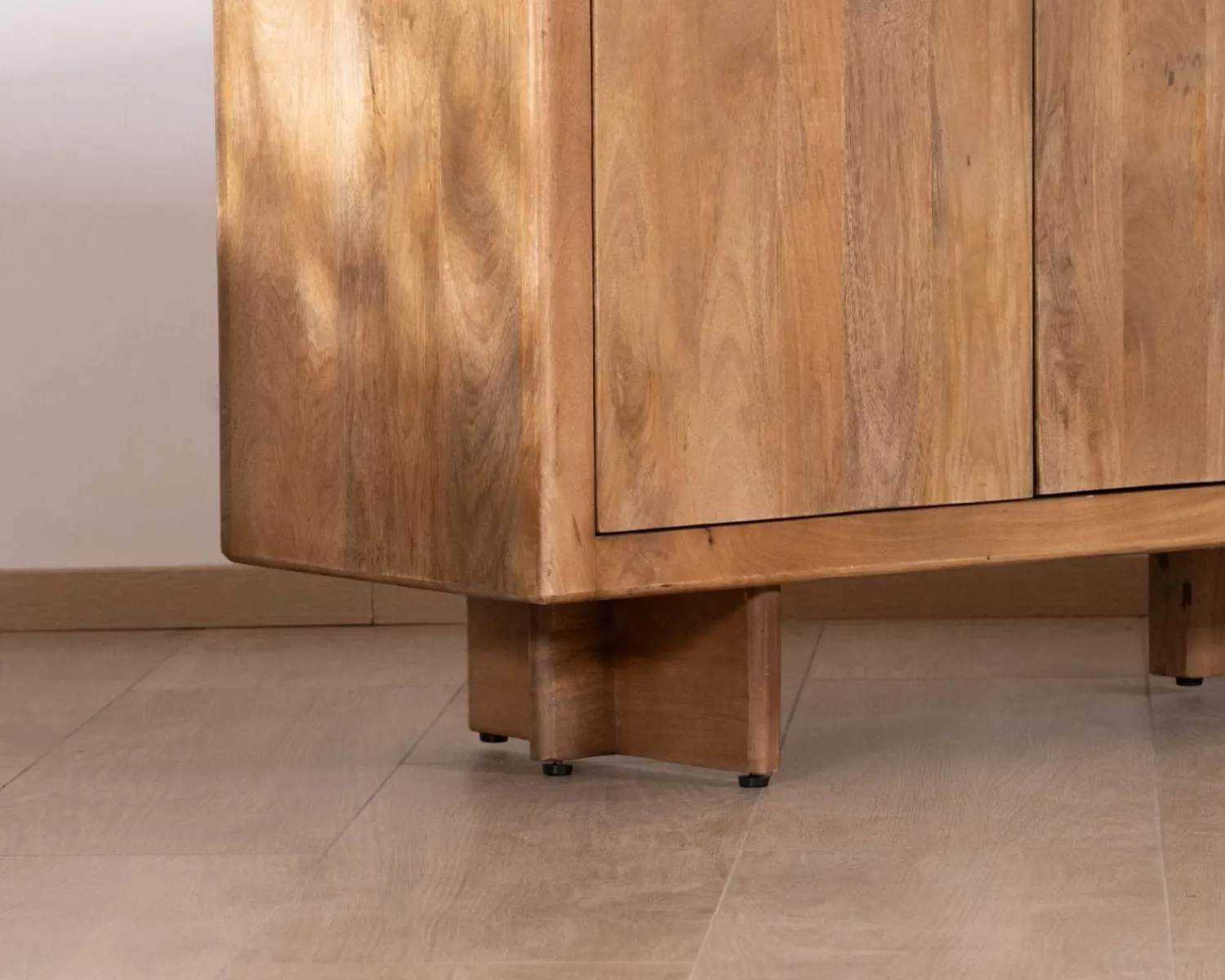 Meuble House Enfilade vintage 4 portes en manguier naturel "Odely" 180 cm style rétro chic Hot