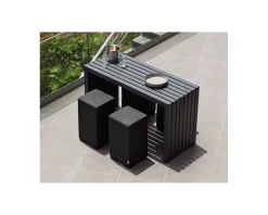 Meuble House Ensemble table et tabourets hauts extérieurs 4 places "Java Island" Outlet