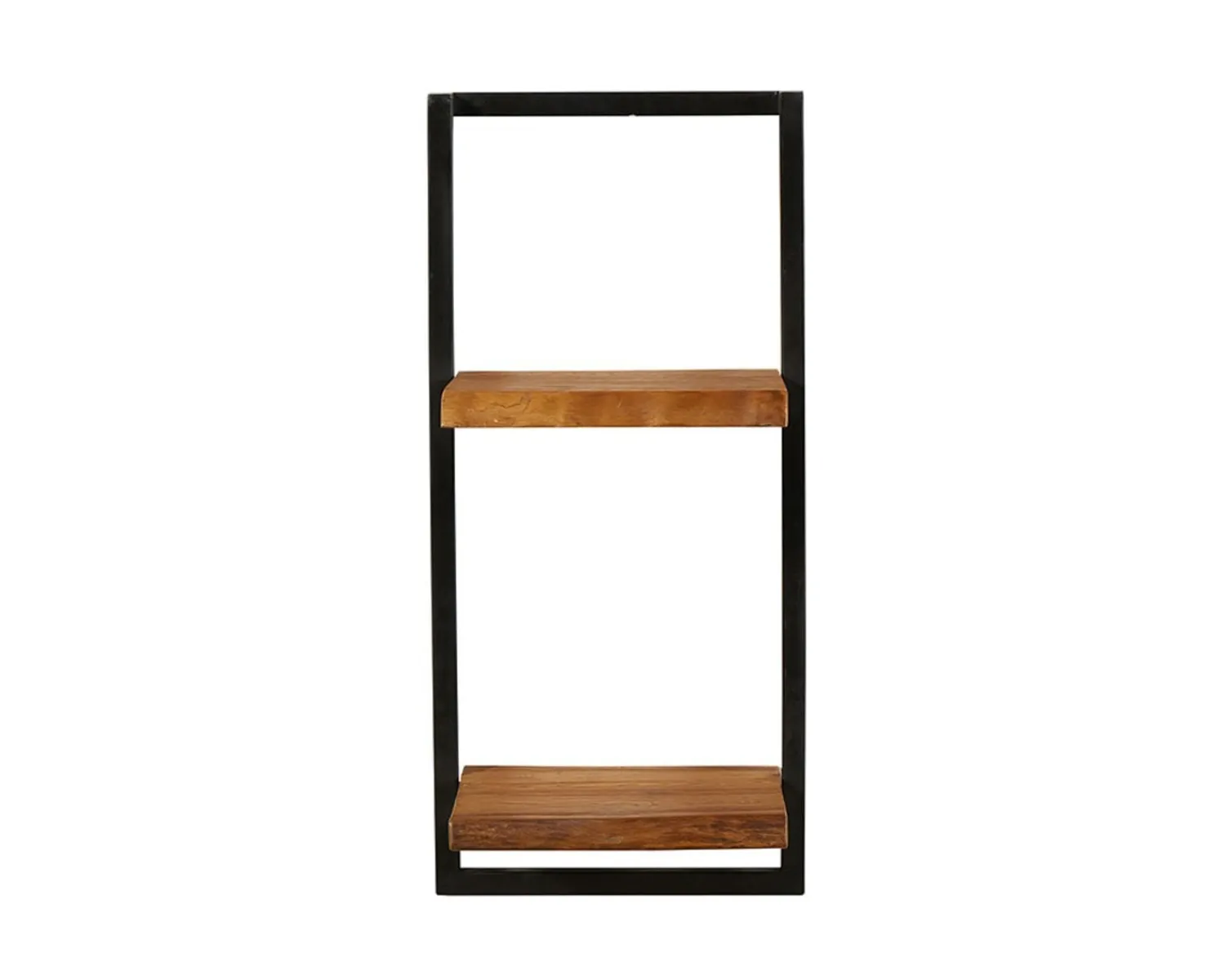 Meuble House Etagère murale 2 tablettes en teck naturel recyclé et métal "Ulva" Sale