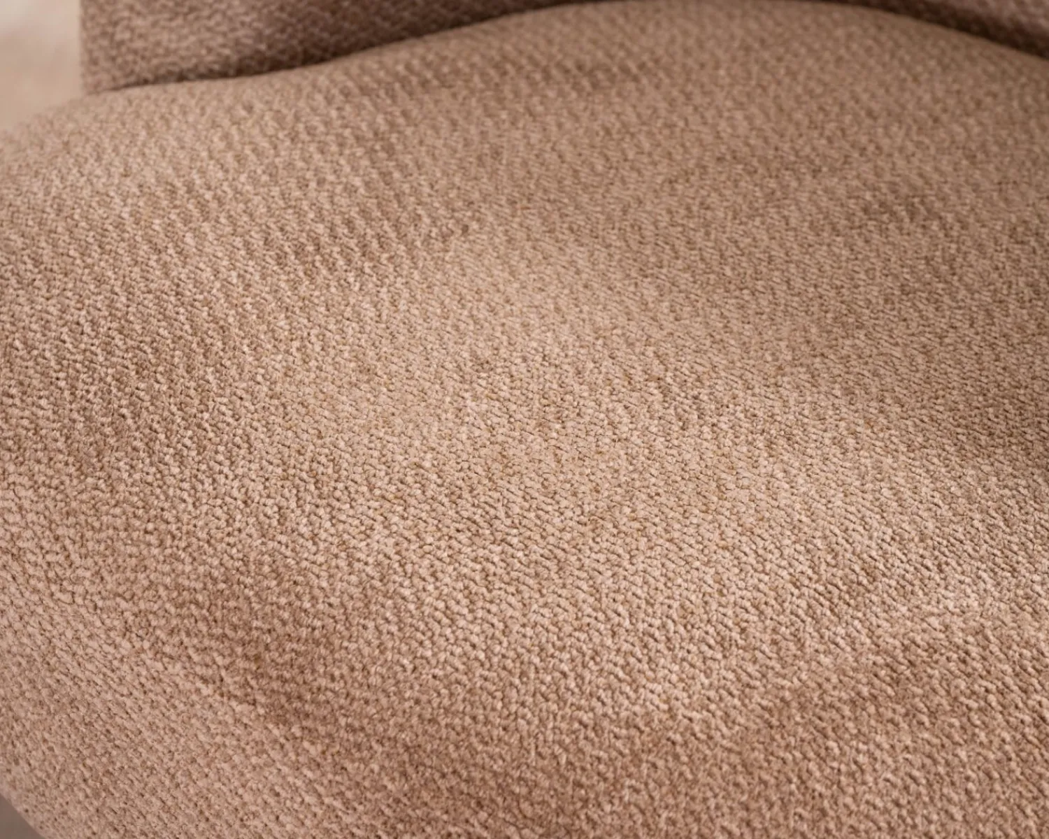 Meuble House Fauteuil d'appoint tournant 360° en tissu chenillé camel "Ladoga" Hot