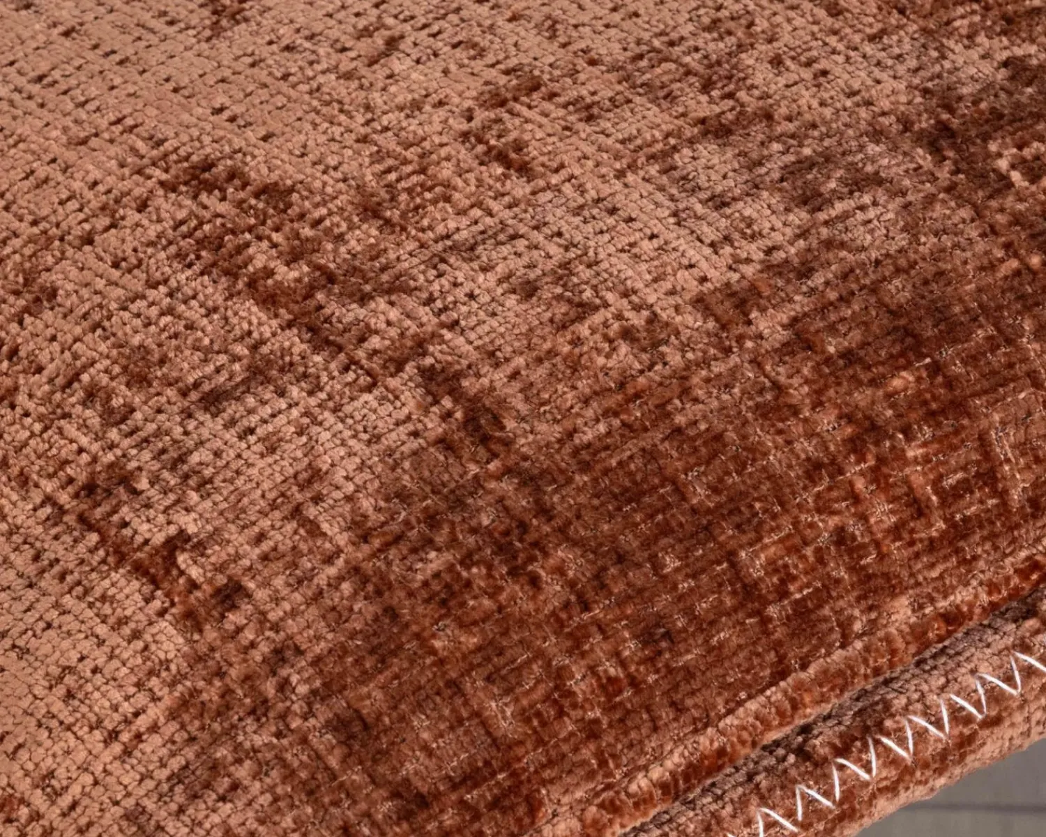 Meuble House Fauteuil de relaxation avec pouf en tissu doux terracotta "Branson" pivotant 360° Clearance