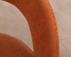 Meuble House Fauteuil de repas design en tissu terracotta ultra confort " Amarello"