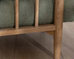 Meuble House Fauteuil esprit ethnique en tissu gaufré kaki 