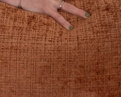 Meuble House Fauteuil ultra confort en tissu terracotta