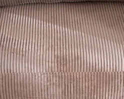 Meuble House Fauteuil ultra confort esprit scandinave en velours côtelé camel 