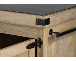 Meuble House Grand billot de cuisine bois massif plateau pierre 