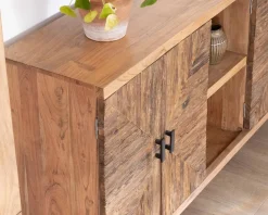 Meuble House Grand buffet bas acacia massif 175cm style ethnique