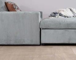 Meuble House Grand canapé moelleux avec pouf modulaire