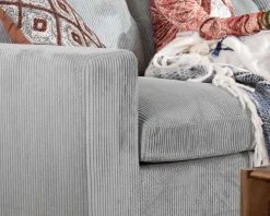 Meuble House Grand canapé moelleux avec pouf modulaire