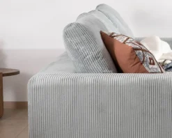 Meuble House Grand canapé moelleux avec pouf modulaire
