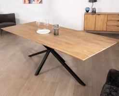 Meuble House Grande table de repas en teck recyclé et pieds mikado "Bahia" 240 cm