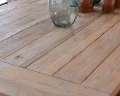 Meuble House Grande table de repas en teck recyclé 8/10 personnes