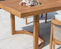 Meuble House Grande table de repas extérieure 240 cm en teck 