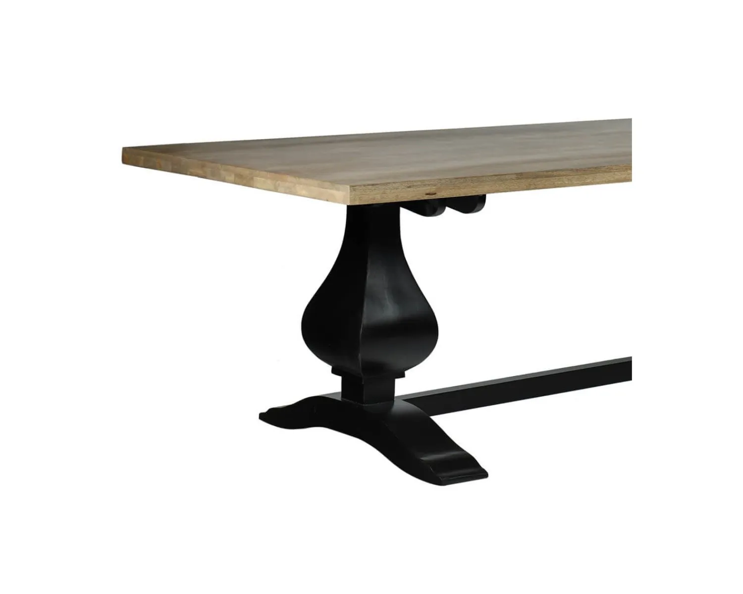 Meuble House Grande table de repas 8/10 places style chic noire et bois "Legacy" Best