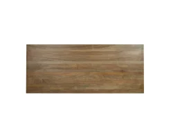 Meuble House Grande table de repas 8/10 places style chic noire et bois