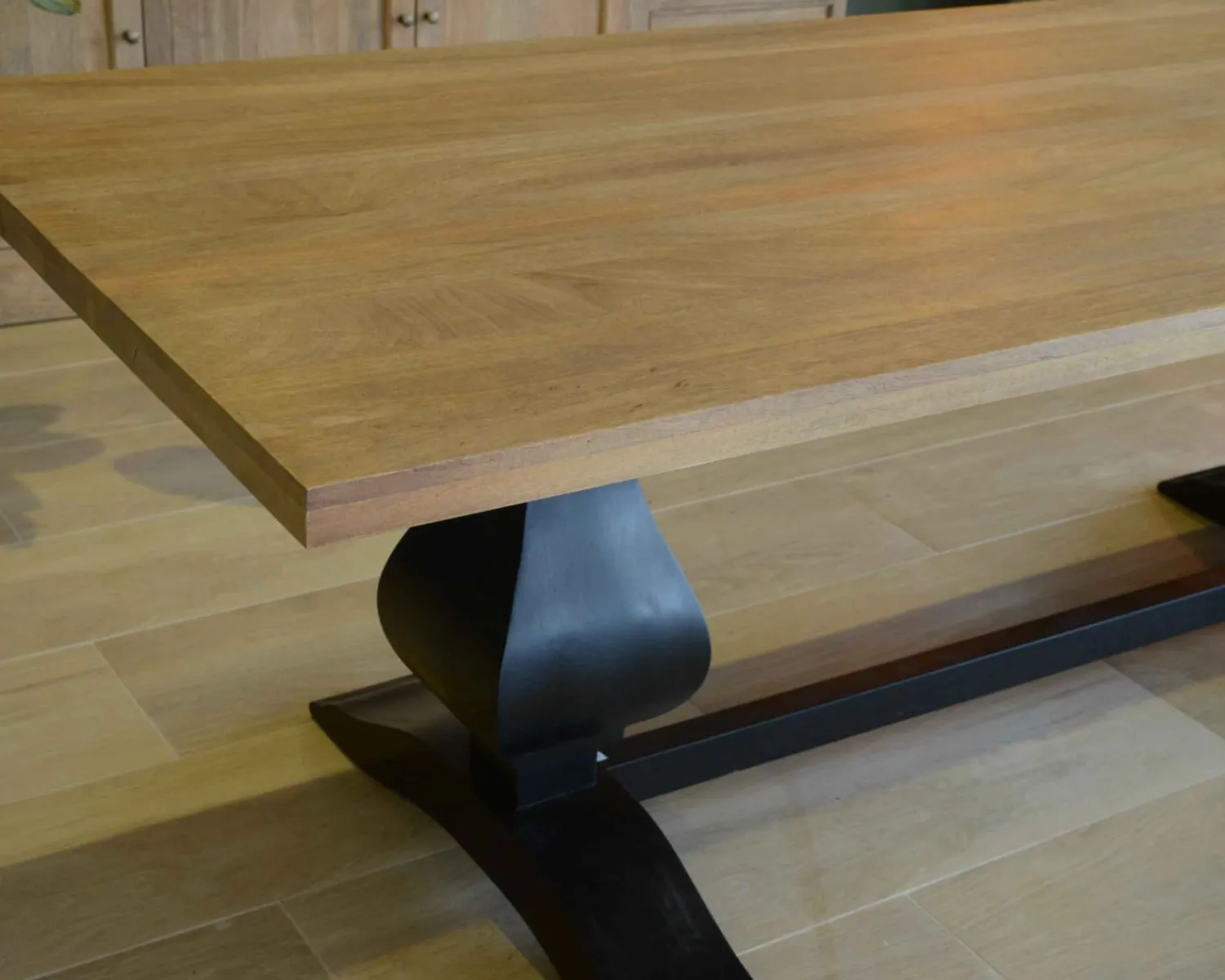 Meuble House Grande table de repas 8/10 places style chic noire et bois "Legacy" Best