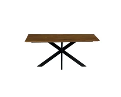 Meuble House Grande table de salle à manger en bois recyclé et métal 220cm "Copley" Outlet