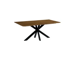 Meuble House Grande table de salle à manger en bois recyclé et métal 220cm 