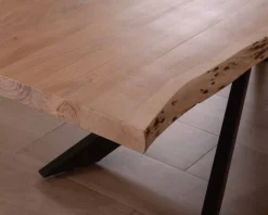 Meuble House Grande table à manger plateau 280 cm acacia massif et pieds métal 