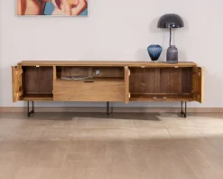 Meuble House Grand meuble TV 200 cm en teck recyclé