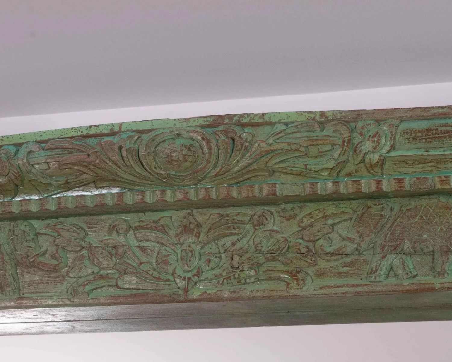 Meuble House Grand miroir avec cadre indien en bois "Vieille Porte" pièce unique Outlet