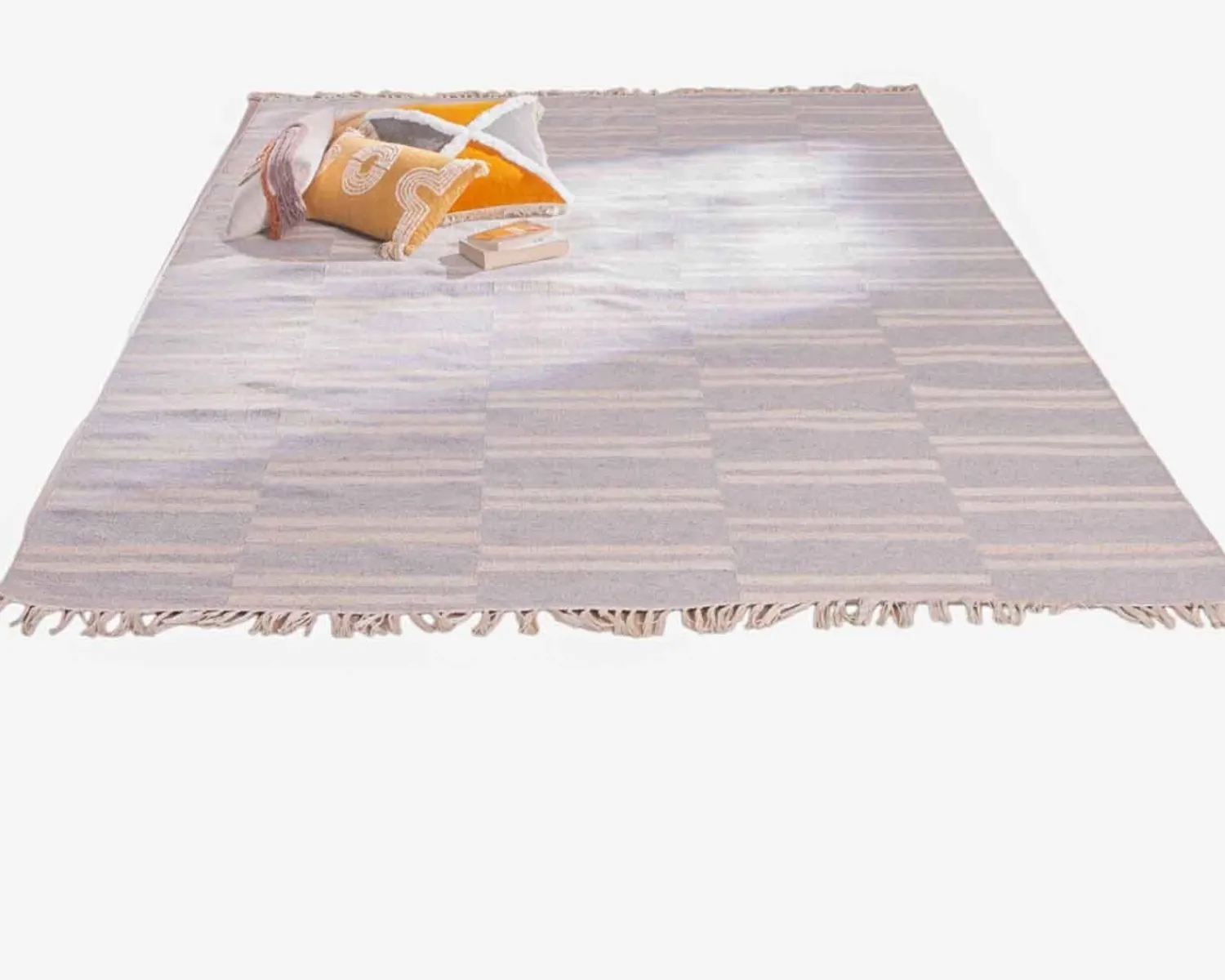 Meuble House Grand tapis bicolore frangé 200 x 300 cm "Ethnic" Clearance