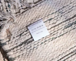 Meuble House Grand tapis tissé main coton et jute "Solira" format 300x200cm Hot