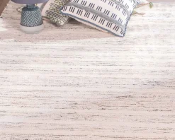 Meuble House Grand tapis tissé main coton et jute
