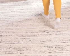 Meuble House Grand tapis tissé main coton et jute