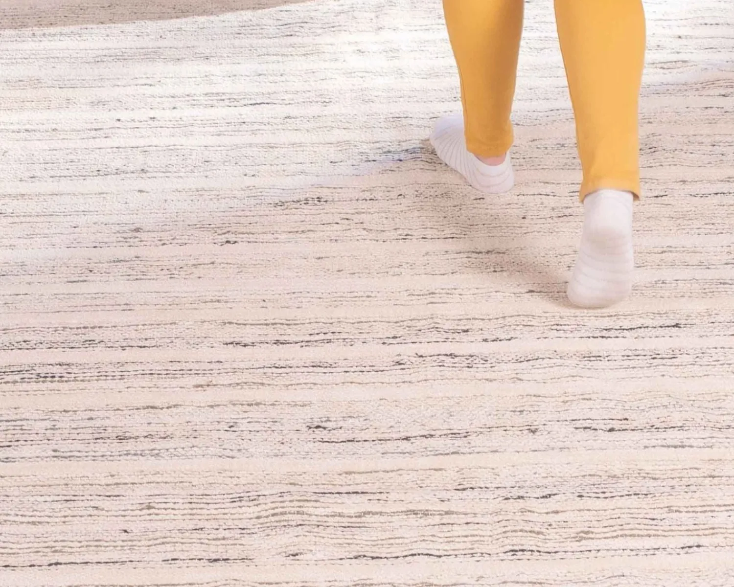 Meuble House Grand tapis tissé main coton et jute "Solira" format 300x200cm Hot