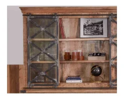 Meuble House Grand vaisselier métal, verre et bois 