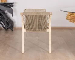 Meuble House Lot de 2 chaises de repas confort et design en teck recyclé 