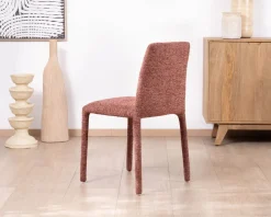 Meuble House Lot de 4 chaises de repas empilables avec habillage intégral 