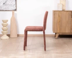 Meuble House Lot de 4 chaises de repas empilables avec habillage intégral 
