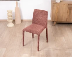 Meuble House Lot de 4 chaises de repas empilables avec habillage intégral 