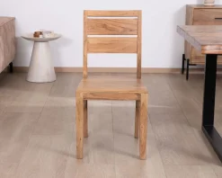 Meuble House Lot de 2 chaises de repas en acacia massif
