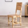 Meuble House Lot de 2 chaises de repas en manguier brut "Manoha" Outlet