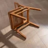 Meuble House Lot de 2 chaises de repas en teck avec dossier en cannage "Natsu" Sale