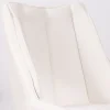Meuble House Lot de 2 chaises de repas en tissu blanc et pied pivotant en métal "Webber" Online