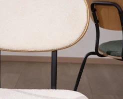 Meuble House Lot de 4 chaises de repas 