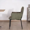 Meuble House Lot de 2 chaises de repas look rétro "Lokka" bi-matière vert Discount