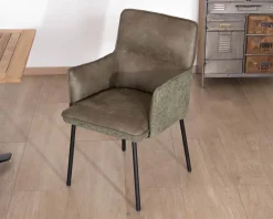 Meuble House Lot de 2 chaises de repas look rétro