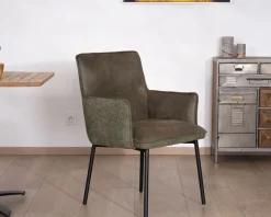 Meuble House Lot de 2 chaises de repas look rétro