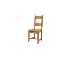 Meuble House Lot de 2 chaises en chêne massif huilé assise bois "Lodge Casita" Clearance