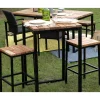 Meuble House Mange-debout carré en bois exotique 70x70 cm "Garden"