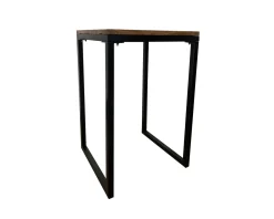 Meuble House Mange-debout carré en bois exotique 70x70 cm