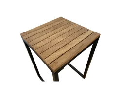 Meuble House Mange-debout carré en bois exotique 70x70 cm